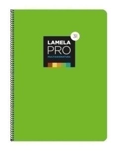 LAMELA BLOC tapa EXTRA DURA F 100h CUADROVIA 3 mm VERDE 5 colores en banda