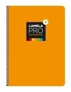LAMELA BLOC tapa EXTRA DURA F 100h CUADROVIA 4 mm NARANJA 5 colores en banda