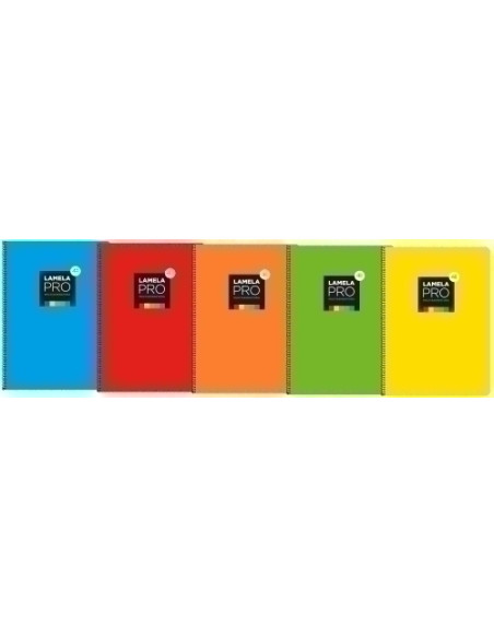 LAMELA BLOC tapa EXTRA DURA F 100h CUADROVIA 4 mm SURTIDO 5 col 5 colores en banda