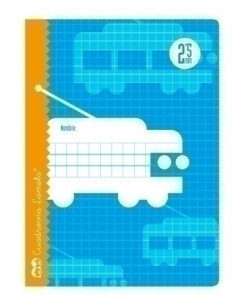 LAMELA LIBRETA GRAPADA 30h 4 CUADROVIA 25 mm