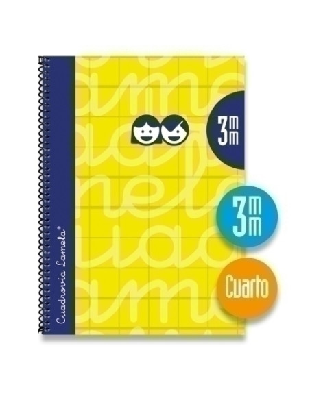 LAMELA BLOC tapa FORRADA 4 80h CUADROVIA 3 mm AMARILLO