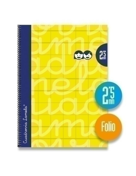 LAMELA BLOC tapa FORRADA F 80h CUADROVIA 25 mm AMARILLO