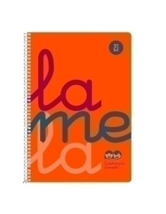 LAMELA BLOC tapa POLIPROPILENO 4 80h CUADROVIA 25 mm NARANJA