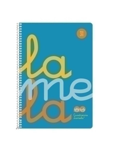 LAMELA BLOC tapa POLIPROPILENO 4 80h CUADROVIA 3 mm AZUL