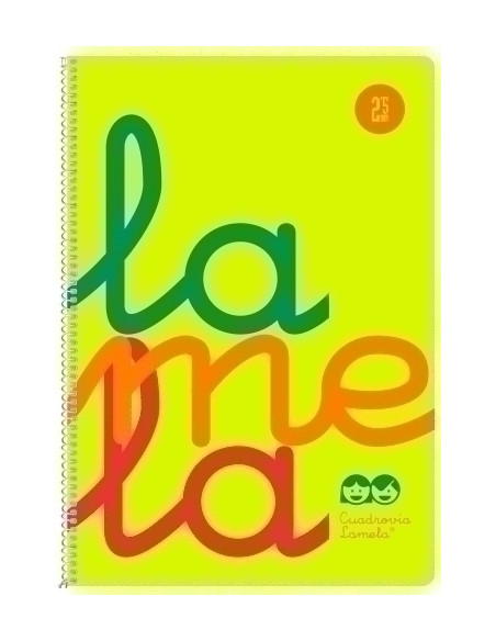 LAMELA BLOC tapa POLIPROPILENO F 80h CUADROVIA 25 mm AMARILLO