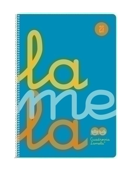 LAMELA BLOC tapa POLIPROPILENO F 80h CUADROVIA 25 mm AZUL