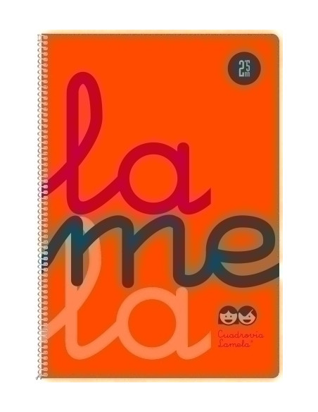 LAMELA BLOC tapa POLIPROPILENO F 80h CUADROVIA 25 mm NARANJA