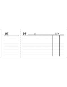 TALONARIO CAJA 3 DE 4 NUMERADOS LOAN BLANCO 02B