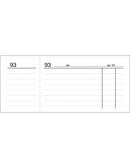 TALONARIO CAJA 3 DE 4 NUMERADOS LOAN BLANCO 02B