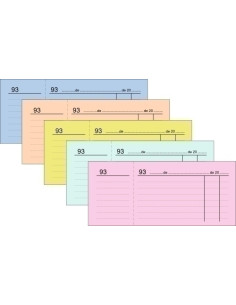 TALONARIO CAJA 3 DE 4 NUMERADOS LOAN ROSA 02RS