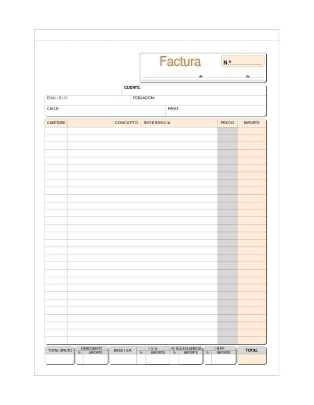 TALONARIO FACTURAS F NATU TRIPLI LOAN