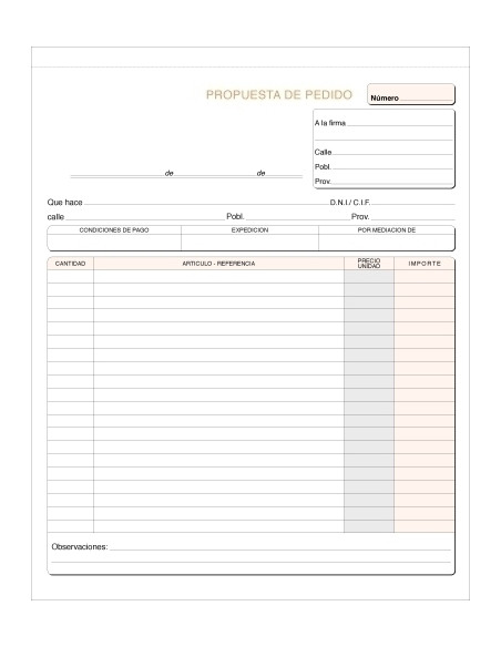 TALONARIO PEDIDOS HOLANDESA DUPLI LOAN 52D