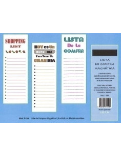 TALONARIOS LISTA DE COMPRA MAGNETICA