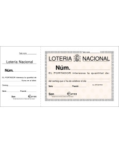 TALONARIO CATALAN LOTERIA DOS TINTAS LOAN