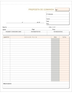 TALONARIO CATALAN PEDIDOS HOLANDESA LOAN