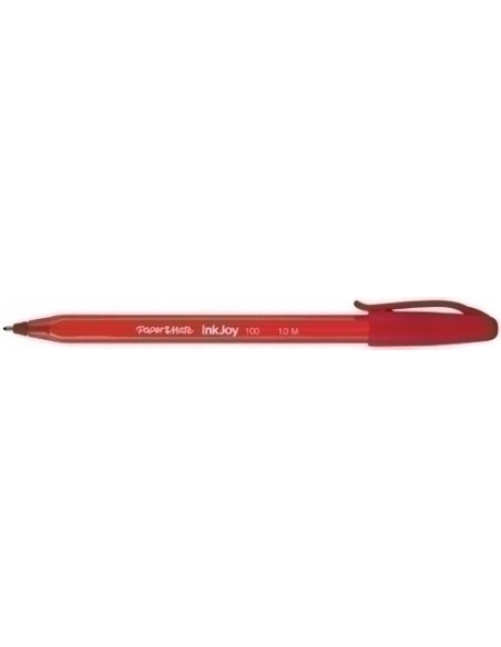 BOLIGRAFO PAPER MATE INKJOY 100 CAP ROJO