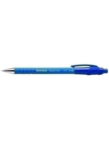 BOLIGRAFO PAPER RETRACTIL MATE FLEXGRIP  AZUL