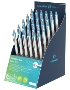 BOLIGRAFO SCHNEIDER SLIDER XITE XB EXPOSITOR DE 30 15x azul 10x negro 3x rojo 2x verde