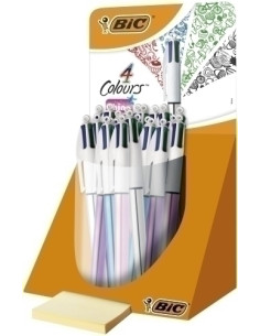 BOLIGRAFO de  4 COLORES BIC SHINE EXPOSITOR de 20