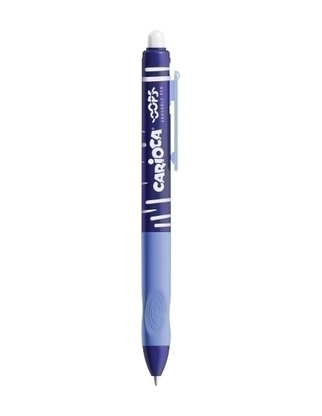 BOLIGRAFO CARIOCA OOPS RETRACTIL BORRABLE AZUL