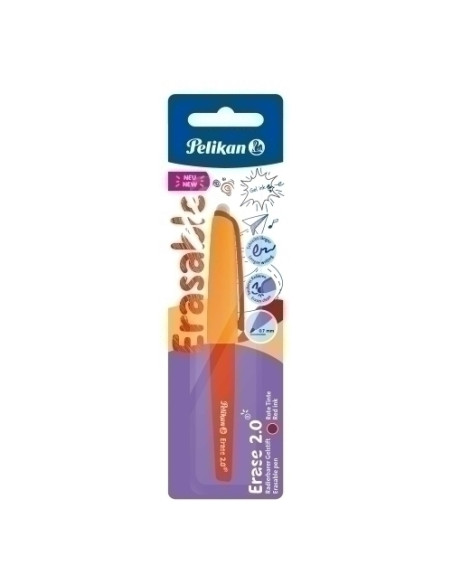 BOLIGRAFO PELIKAN ERASE 20 ROJO BLISTER DE 1 9582420
