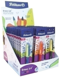 EXPOSITOR PELIKAN GAMA ERASE 20 DE 96 UNIDADES 24007054 36x BOLIGRAFO AZUL 18x BOLIGRAFO ROJO 6x BOLIGRAFO NEGRO 18x RECAMBIO AZ