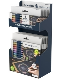 ROLLER TLIQ SCHNEIDER PAINT-IT 050 METALLIC 04mm EXPOSITOR de 14 8x ML05011501 6x ML05011502