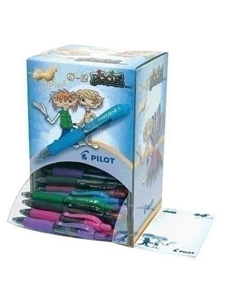 ROLLER GEL RT PILOT G-2 XS PIXIE 07 EXPOSITOR de 84