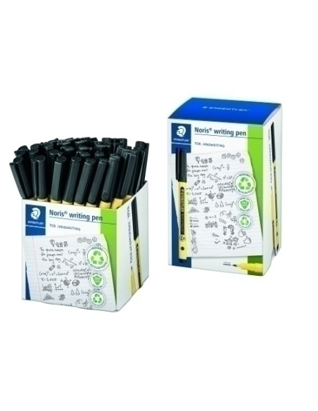 ROTULADOR FIBRA STAEDTLER  307 NORIS WRITING PEN NEGRO CAJA DE 50