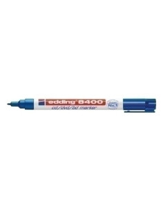 ROTULADOR PERMANENTE EDDING 8400 para CD  AZUL