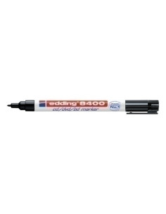 ROTULADOR PERMANENTE EDDING 8400 para CD  NEGRO