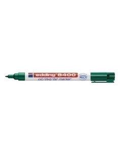 ROTULADOR PERMANENTE EDDING 8400 para CD  VERDE