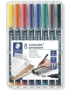 ROTULADOR PERMANENTE STAEDTLER 317 LUMOCOLOR M BOLSA de 8