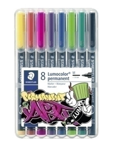 ROTULADOR PERMANENTE STAEDTLER 317 LUMOCOLOR ART M  SURTIDO ESTUCHE de 8