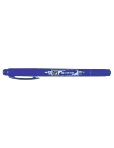 MARCADOR TOPACA PERM TOMBOW MONO TWIN DOBLE PUNTA 0408 AZUL
