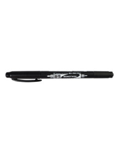 MARCADOR TOPACA PERM TOMBOW MONO TWIN DOBLE PUNTA 0408 NEGRO
