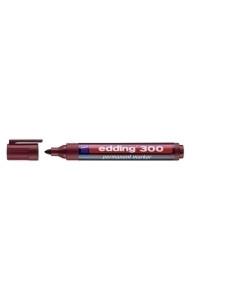 MARCADOR PERMANENTE EDDING  300 CONICO  MARRON