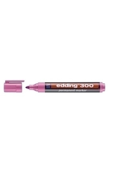 MARCADOR PERMANENTE EDDING  300 CONICO  ROSA