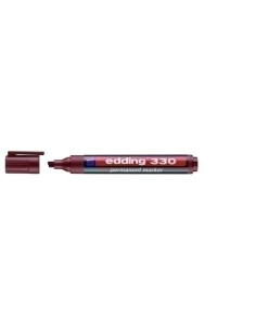 MARCADOR PERMANENTE EDDING  330 BISELADO  MARRON