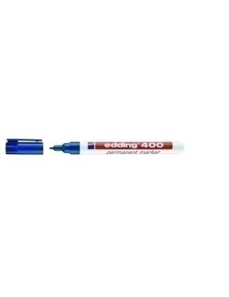 MARCADOR PERMANENTE EDDING  400 CONICO AZUL