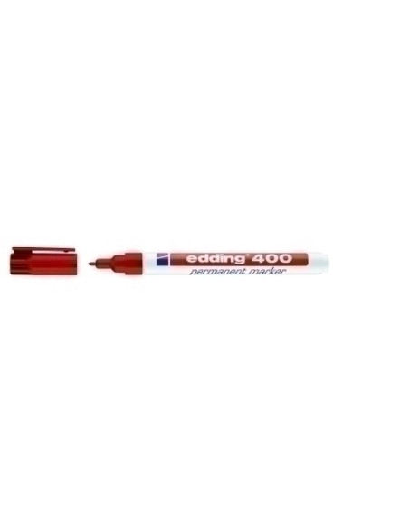MARCADOR PERMANENTE EDDING  400 CONICO ROJO