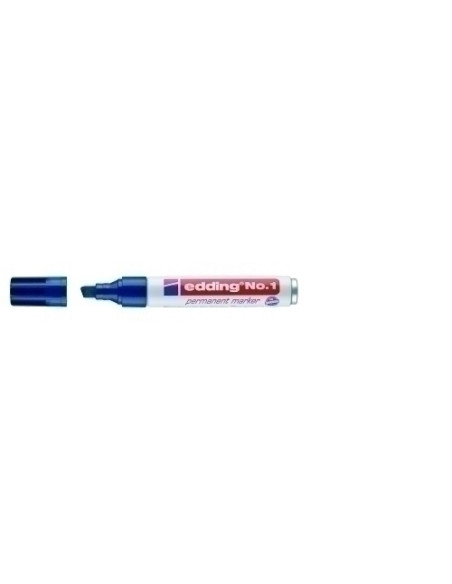 MARCADOR PERMANENTE EDDING No1 BISELADO AZUL