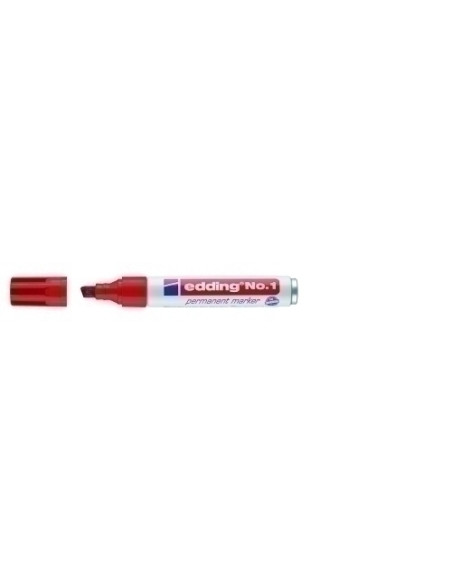 MARCADOR PERMANENTE EDDING No1 BISELADO ROJO