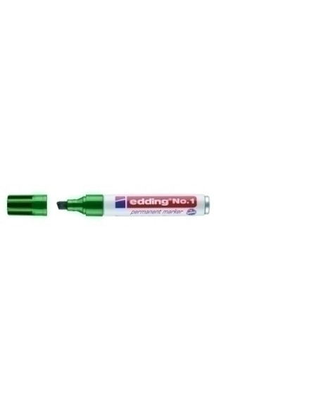 MARCADOR PERMANENTE EDDING No1 BISELADO VERDE