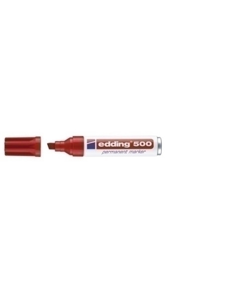 MARCADOR PERMANENTE EDDING  500 BISELADO ROJO