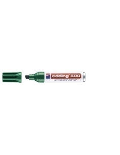 MARCADOR PERMANENTE EDDING  500 BISELADO VERDE