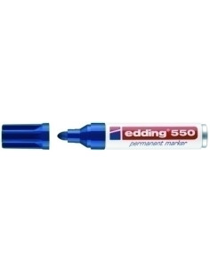 MARCADOR PERMANENTE EDDING  550 CONICO AZUL