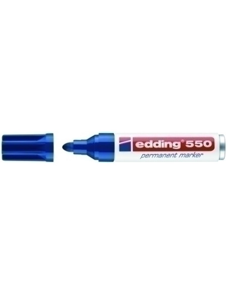 MARCADOR PERMANENTE EDDING  550 CONICO AZUL