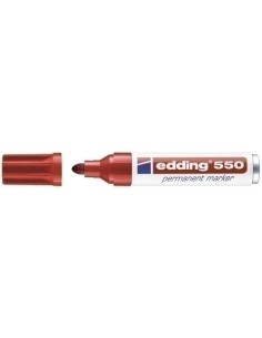 MARCADOR PERMANENTE EDDING  550 CONICO ROJO