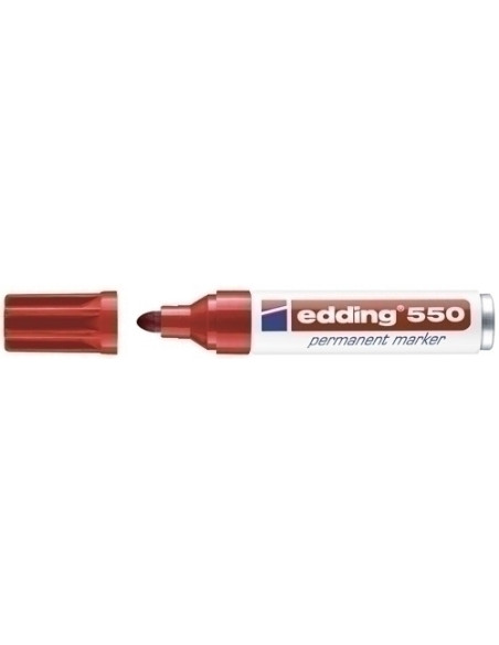 MARCADOR PERMANENTE EDDING  550 CONICO ROJO